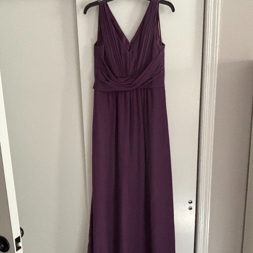 Purple Full Length Bridesmaid Gown, Size 8